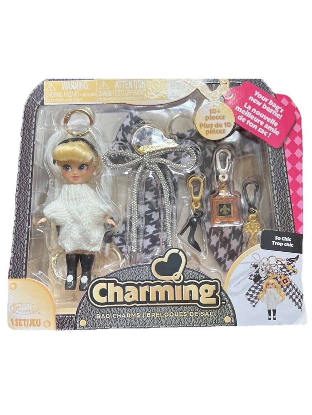 Charming So Chic Bag Charm by Jakks Pacific New